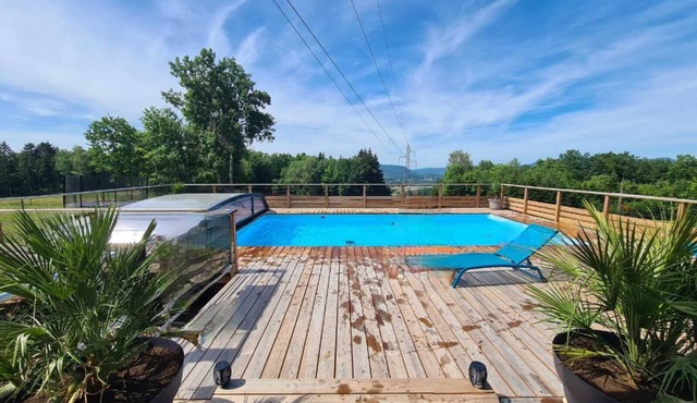 Rare Chalet 100% Nature Avec Piscine Chauffée