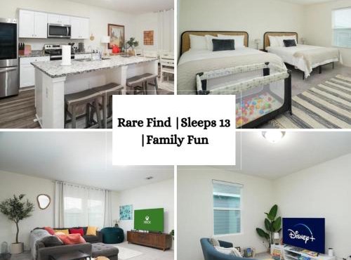 Rare Find Sleeps 13 Family Fun