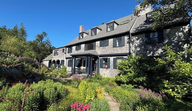 Rare Maine Island Retreat: Classic 9-bedroom Waterfront Shingled Summer Home