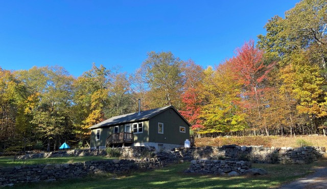 Rare opportunity to rent Accord NY cabin with wood stove, expansive property