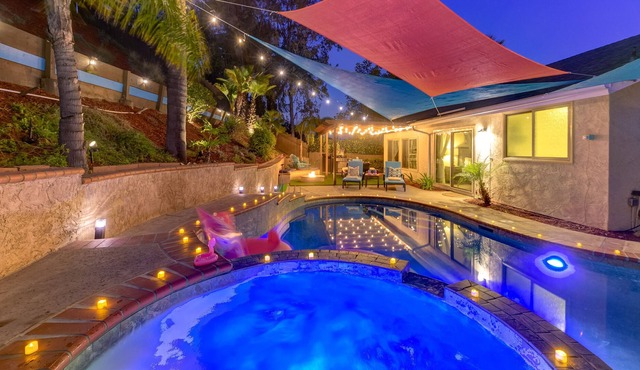 Rare SD Property! Heated Pool/Jacuzzi/Fire Pit!