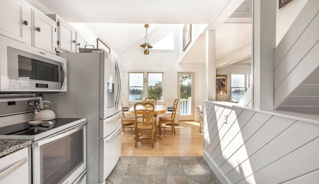 Raspberry Cottage: Above Port Clyde Village, Ocean Front Cottage, with Views of the Harbor