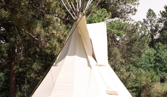 Raven Tipi, Rustic "Raven" Tipi by Bighorn Mountains