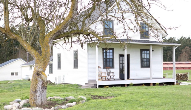 RC Hill Farmhouse with a serene, private setting on the Coupeville prairie.