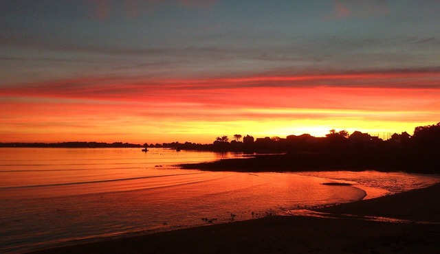 Recent house, overlooking the Bay of Pen bé small family village.