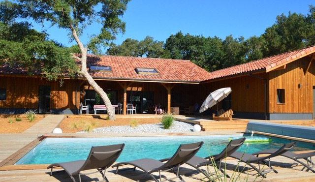 Recent villa14 + p: pool-spa-petanque, near ocean-forest-