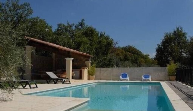 Recently built villa in olive grove