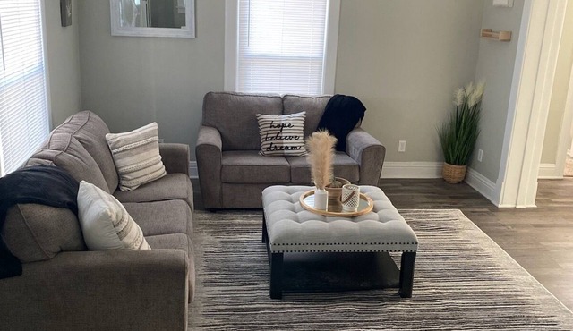 Recently renovated and furnished with outdoor fire pit & games!