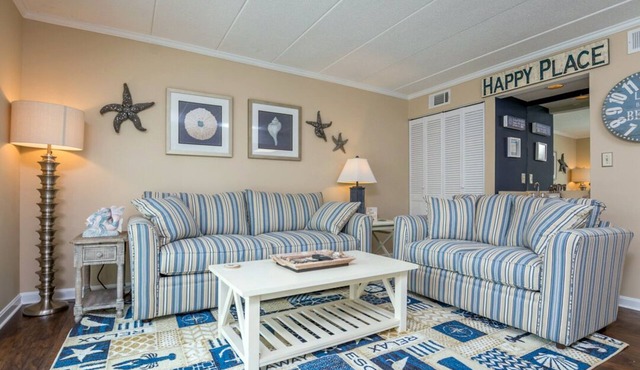 Recently updated 2 BR 2 Full Bath Le Lisa Condo in North Ocean City, just Steps to the Ocean.