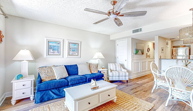 Recently updated resort condo with 2 pools, 2 balconies, ocean views, BBQ, & W/D