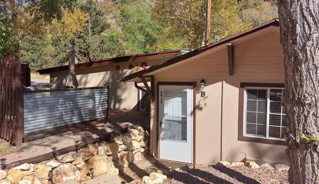Recharge at this cozy cabin in the mountains