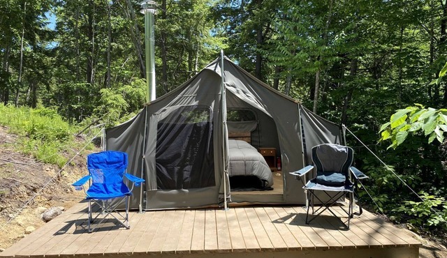 Reconnect with Nature at this Glamping Tent in East Wakefield, New Hampshire