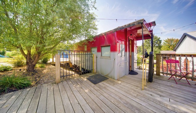 'Red NY Central,' Converted Railcar in DuBois!