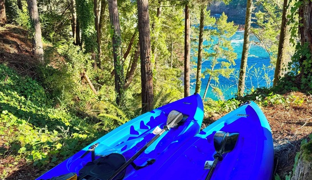 Redwoods ON The River. Luxury Retreat With Beach Access!
