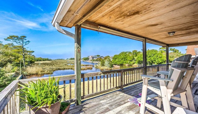 Reelaxing on SoundSide Canalfront Escape OBX