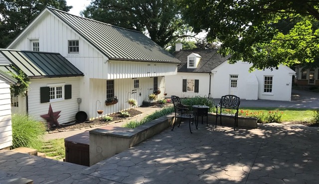 refinished barn with pool table, ping pong, pool and hot tub!