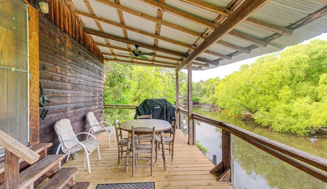 Reidsville Riverfront Cabin w/Deck & BBQ Grill!