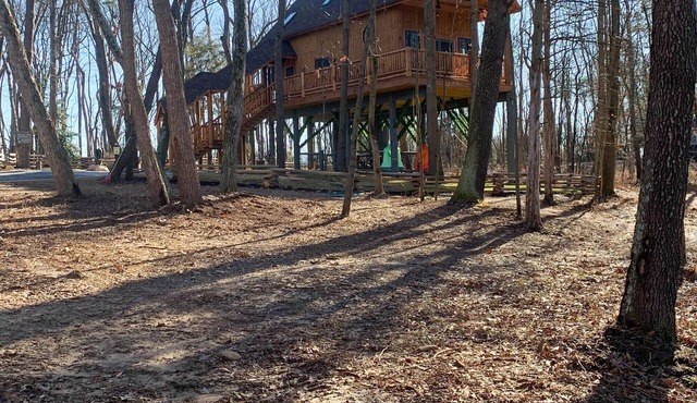 Relax and get away in the tree tops in our Eagle's Nest Tree House