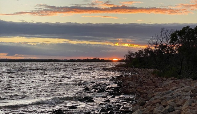 Relax and recharge at Eagle Point - plenty of room for the boat!