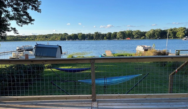 Relax and unwind at the Cozy Cabin on Heaton Lake.