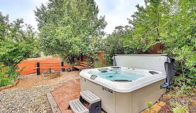 Relax at Fountain: Hot Tub Fun