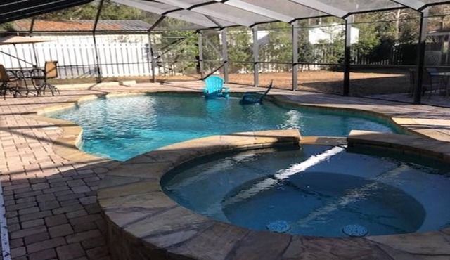 Relax by the private pool! Five bedrooms await you near Gulf Shores Beach