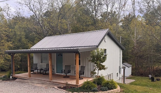 Relax in Nature in a Modern Country Retreat with a Fire Pit and Full Amenities