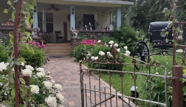 Relax in our English Garden King Suite at The Cobblestone Bed & Breakfast