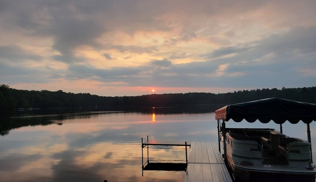Relax in our quiet, lakefront cabin