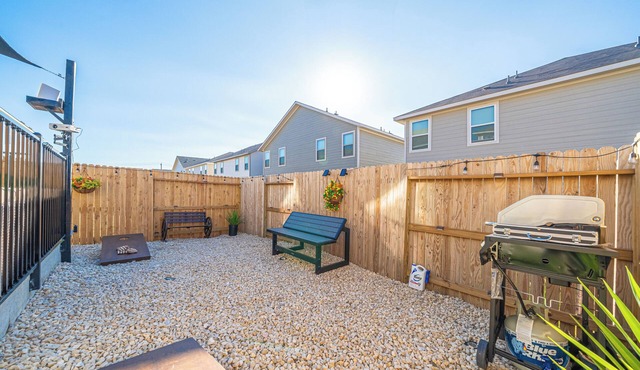 Relax in this 3-bedroom retreat with games, fitness patio, and cozy charm!