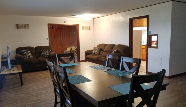 relax in this waterfront home with great views