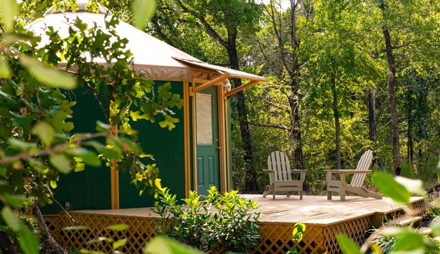 Relax in your own secluded Yurt Cabin nestled into a 200+ acre Property!