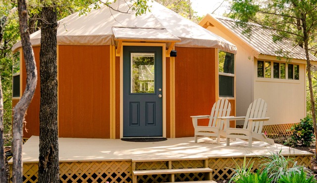 Relax in your own secluded Yurt Cabin nestled into a 200+ acre Property!