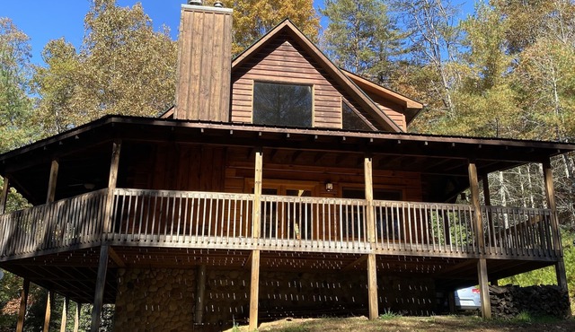 Relax on our wrap around porch with a gorgeous view!