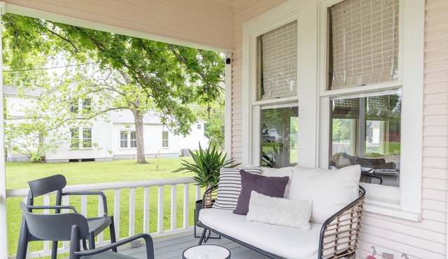 Relax on the Porch Swing | Walk to La Grange Square | Water Street Bungalow