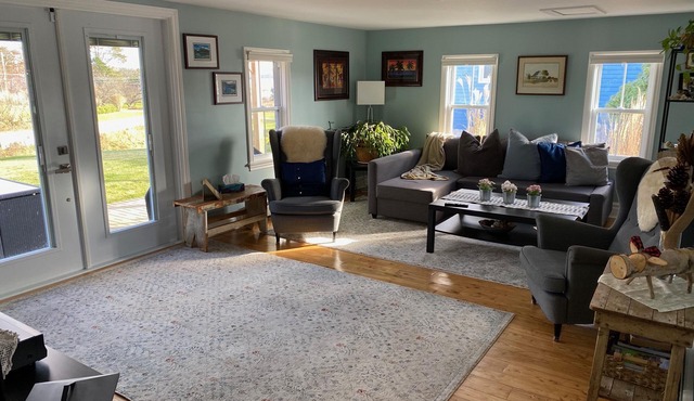 Relax on the South Shore, steps from 2 beaches, ocean views & hot tub.