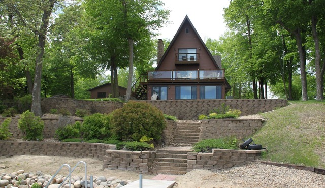 Relax, play, and entertain at this Little Cormorant Cabin.
