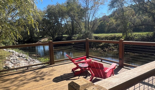 Relax, Play, and Unwind by the River - Riverfront, Hot Tub, Fire Place