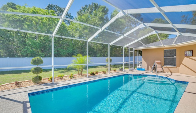 Relax Poolside: Spring Hill Family Home w/Yard!