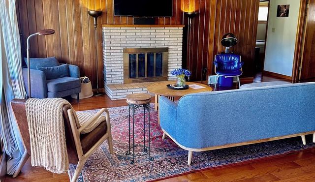 Relax & Recharge: Mid-Century Modern Home with Sauna in Spring Green