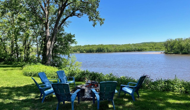 Relax with beautiful views overlooking the Wisconsin River