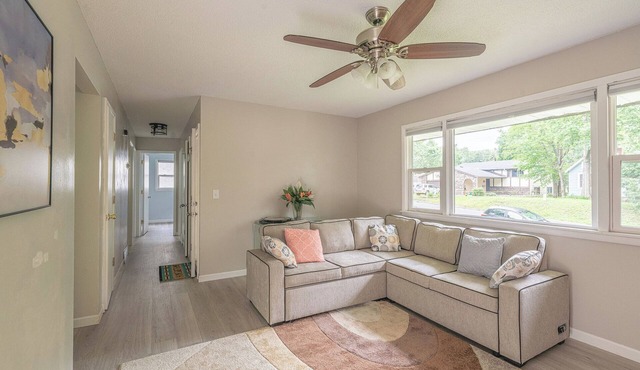 Relax with the family in a newly renovated and furnished upper level duplex.