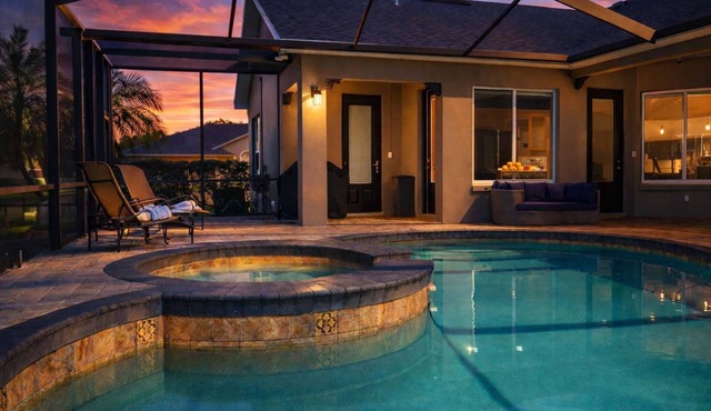 Relaxed home w/pool, lanai & hot tub