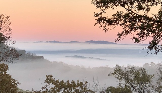 Relaxing 4-BR, Great View, near Beaver Lake and Leatherwood Trails