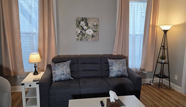 Relaxing Downtown 1 Bed, Dog Friendly Apartment with Deck, Dog Exercise Area