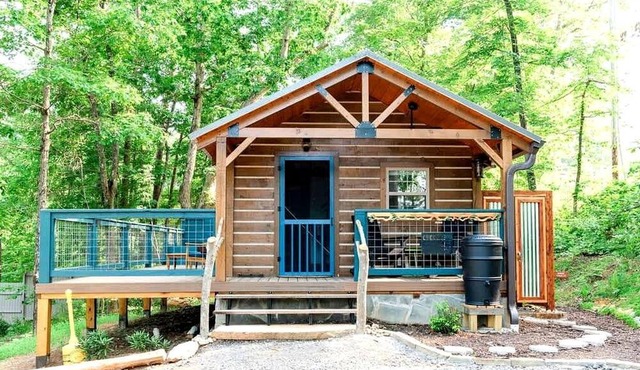 Relaxing Getaways to Chattanooga, Tennessee, in this Colorful Pet-Friendly Cabin