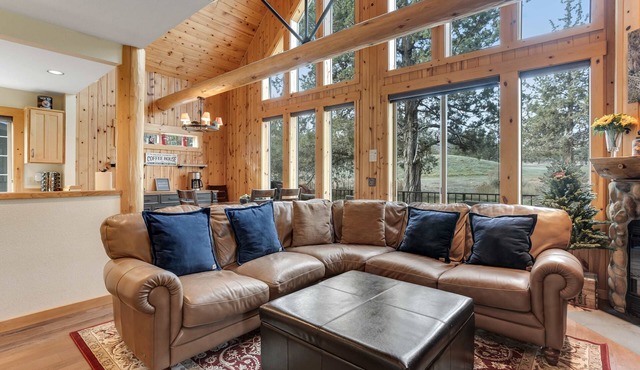 Relaxing golf course-front home with private hot tub, firepit, & shared pool