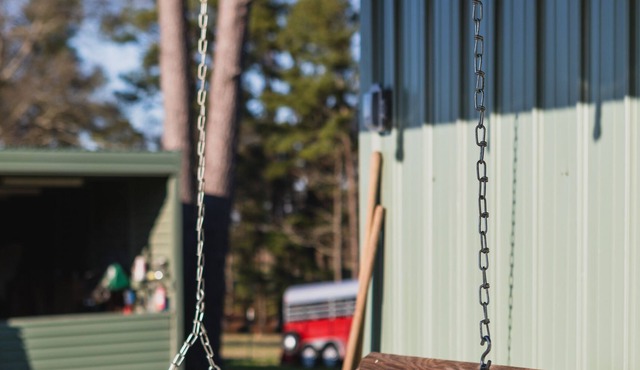 Relaxing piney woods barndominium on 75 acres.