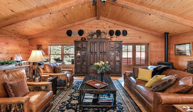 Relaxing, spacious Rocky Mountain log retreat- convenient Roaring Fork location!