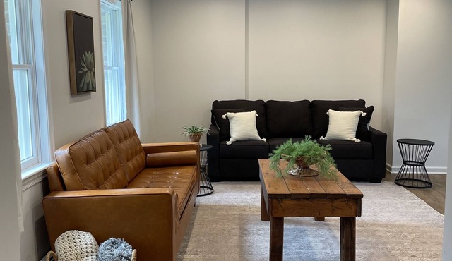 Remodeled country home in neighborhood with Amish farms, fire pit in back yard